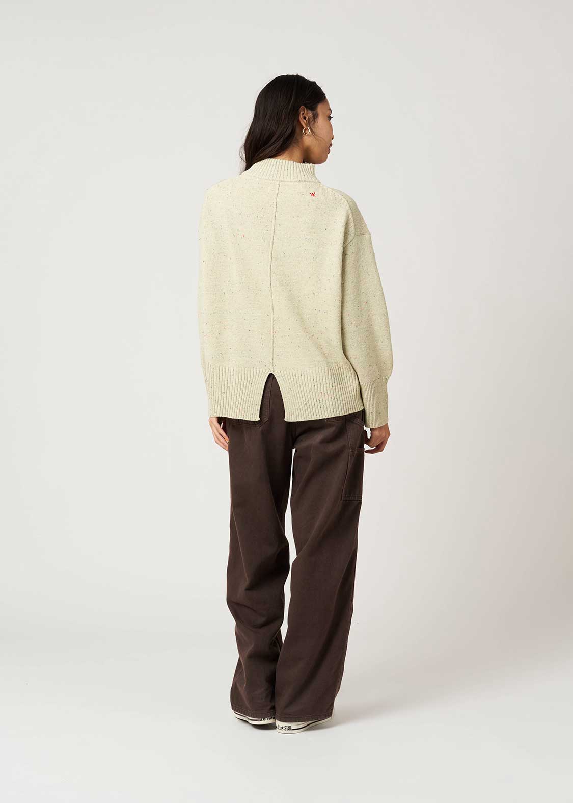 Ikaku Back Style | Coloured Nep High Neck Knit - Image 10