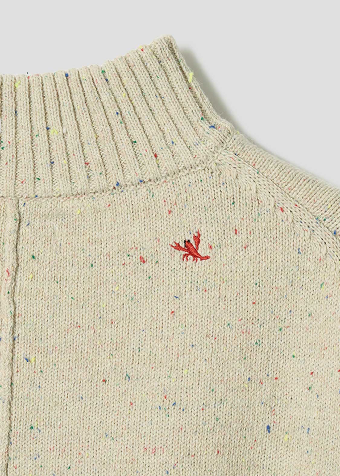 Ikaku Back Style | Coloured Nep High Neck Knit - Image 4