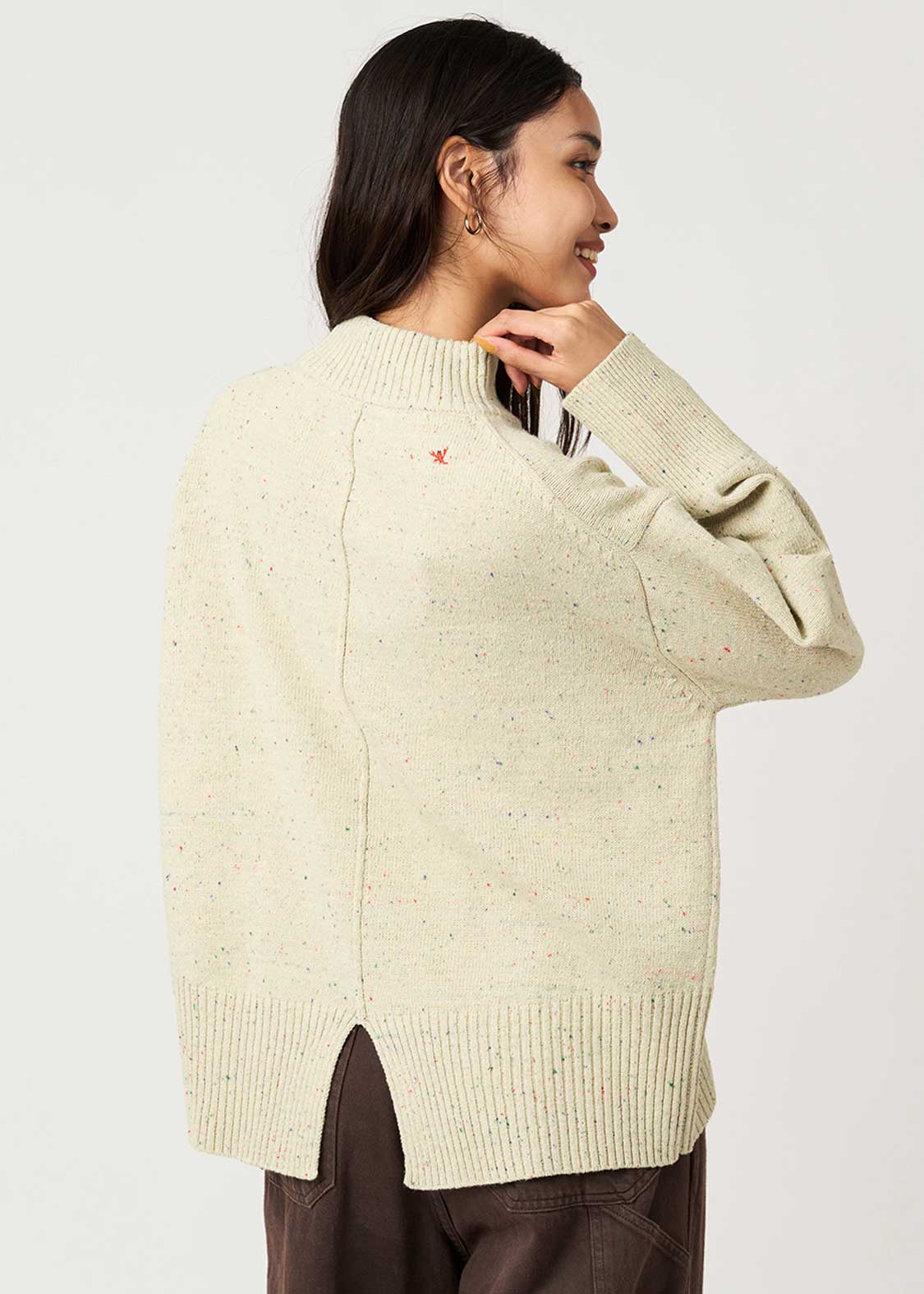 Ikaku Back Style | Coloured Nep High Neck Knit - Image 7