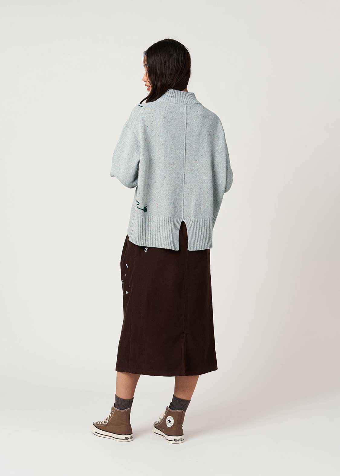 Rolling Pandas Kate | Coloured Nep High Neck Knit - Image 10