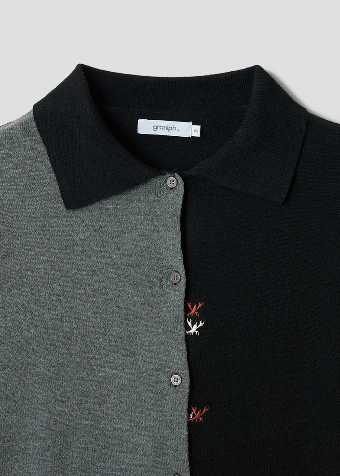 Ikaku Crayfish | Collared Knit Cardigan - Image 3