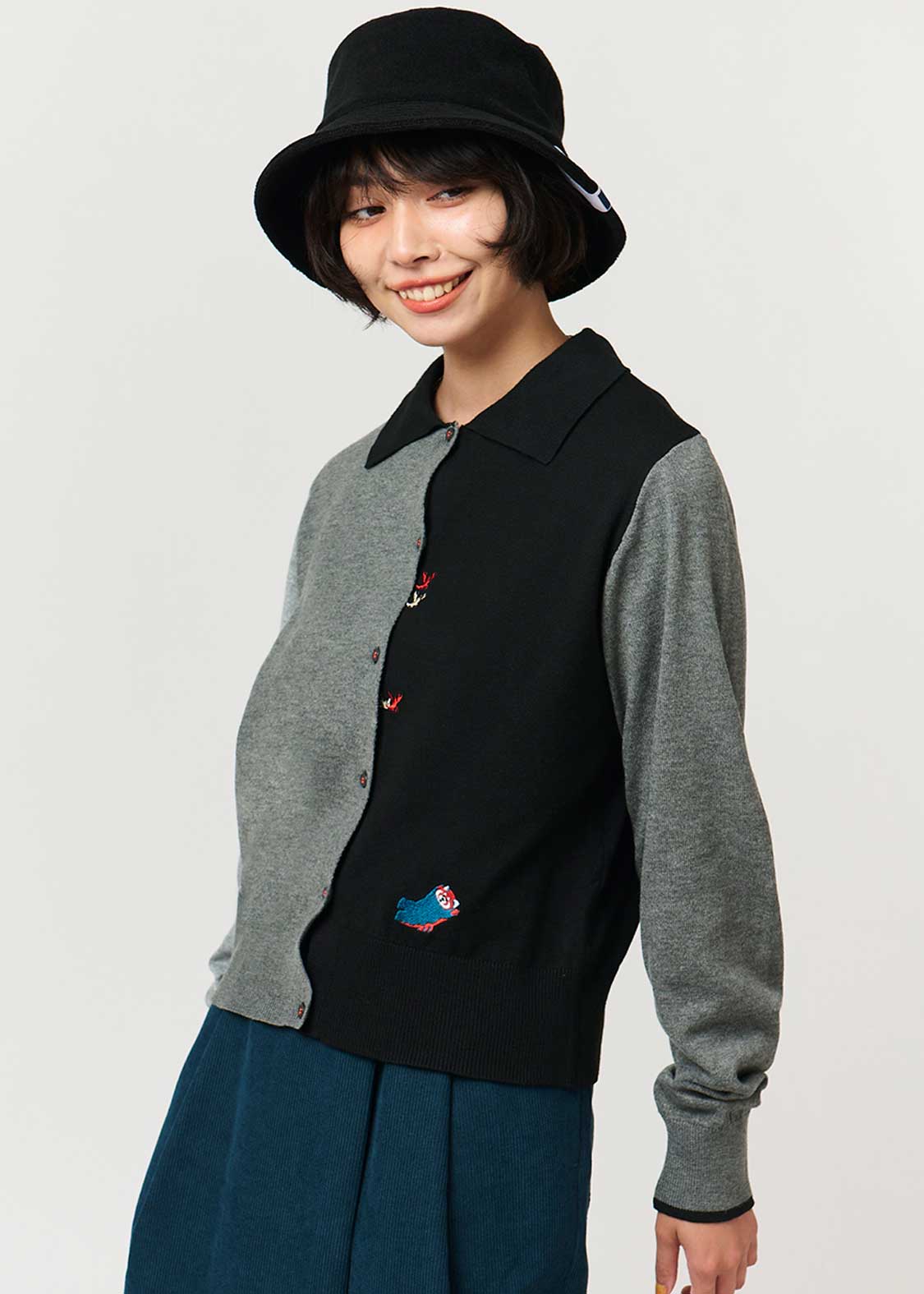 Ikaku Crayfish | Collared Knit Cardigan - Image 6