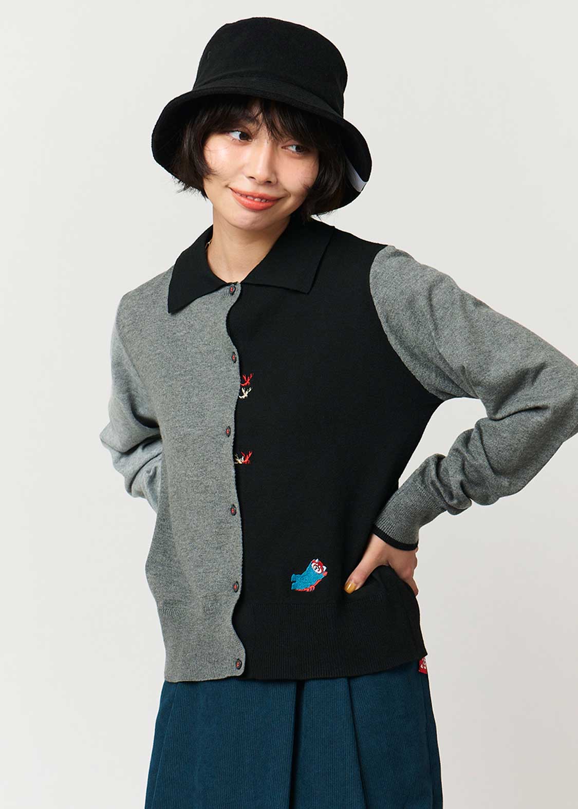 Ikaku Crayfish | Collared Knit Cardigan - Image 9