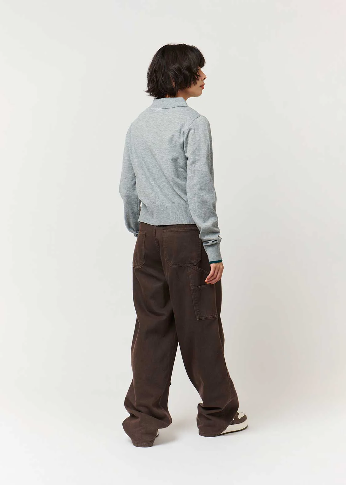 Rolling Pandas Party | Collared Knit Cardigan - Image 10