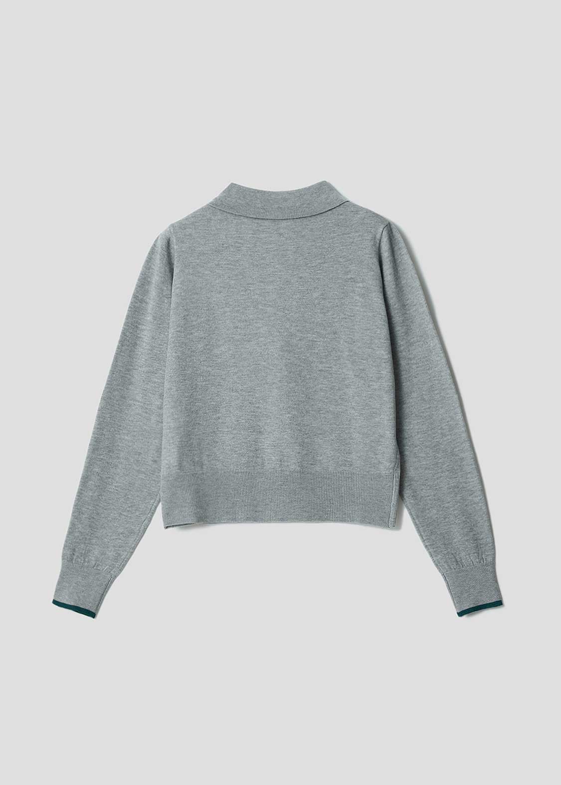 Rolling Pandas Party | Collared Knit Cardigan - Image 2
