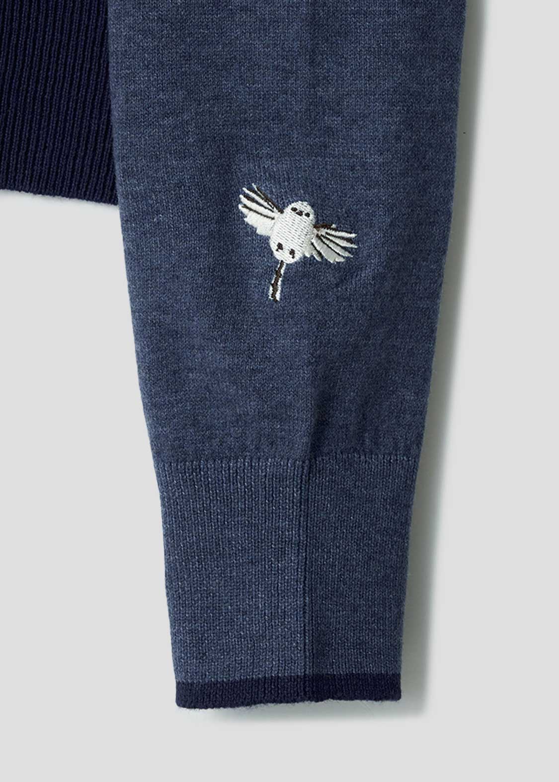 Long-Tailed Tit | Collared Knit Cardigan - Image 4