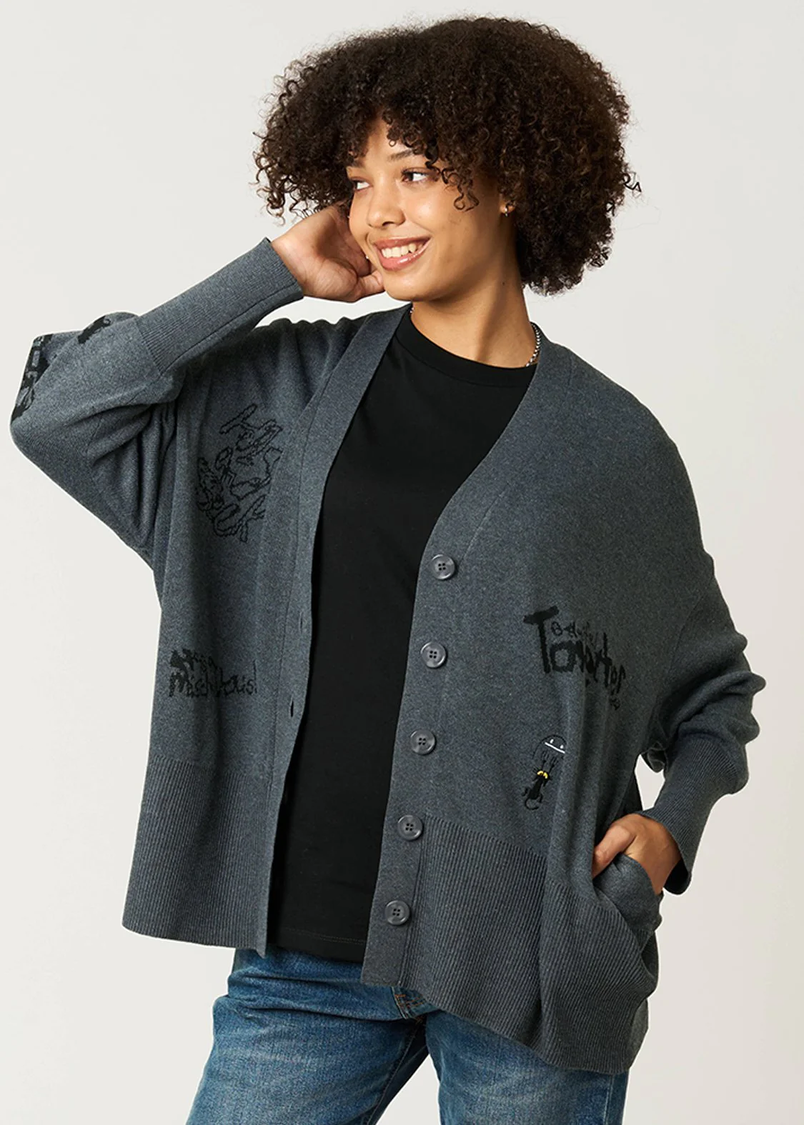 Neko Kaburi Beautiful Shadow | V-Neck Knit Cardigan - Image 6