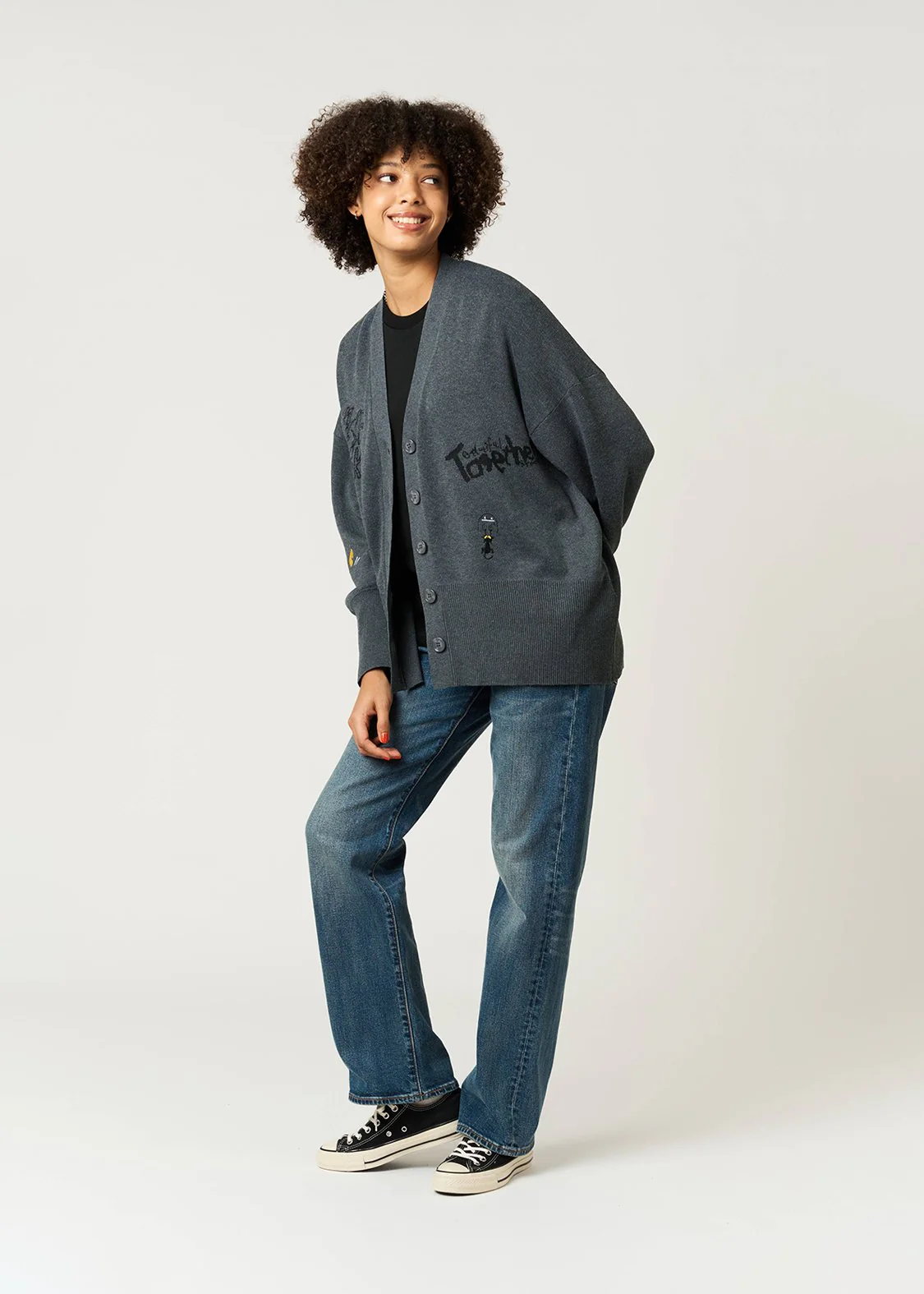 Neko Kaburi Beautiful Shadow | V-Neck Knit Cardigan - Image 8