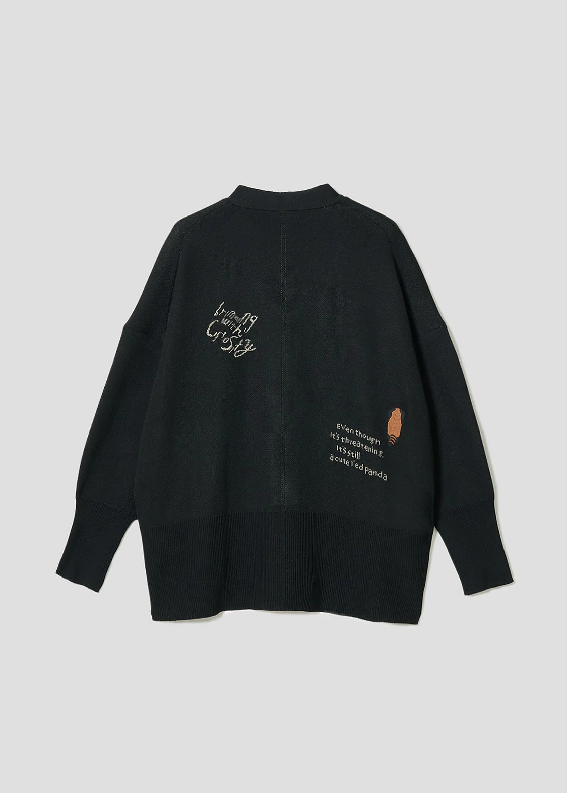 Ikaku Back Style | V-Neck Knit Cardigan - Image 2