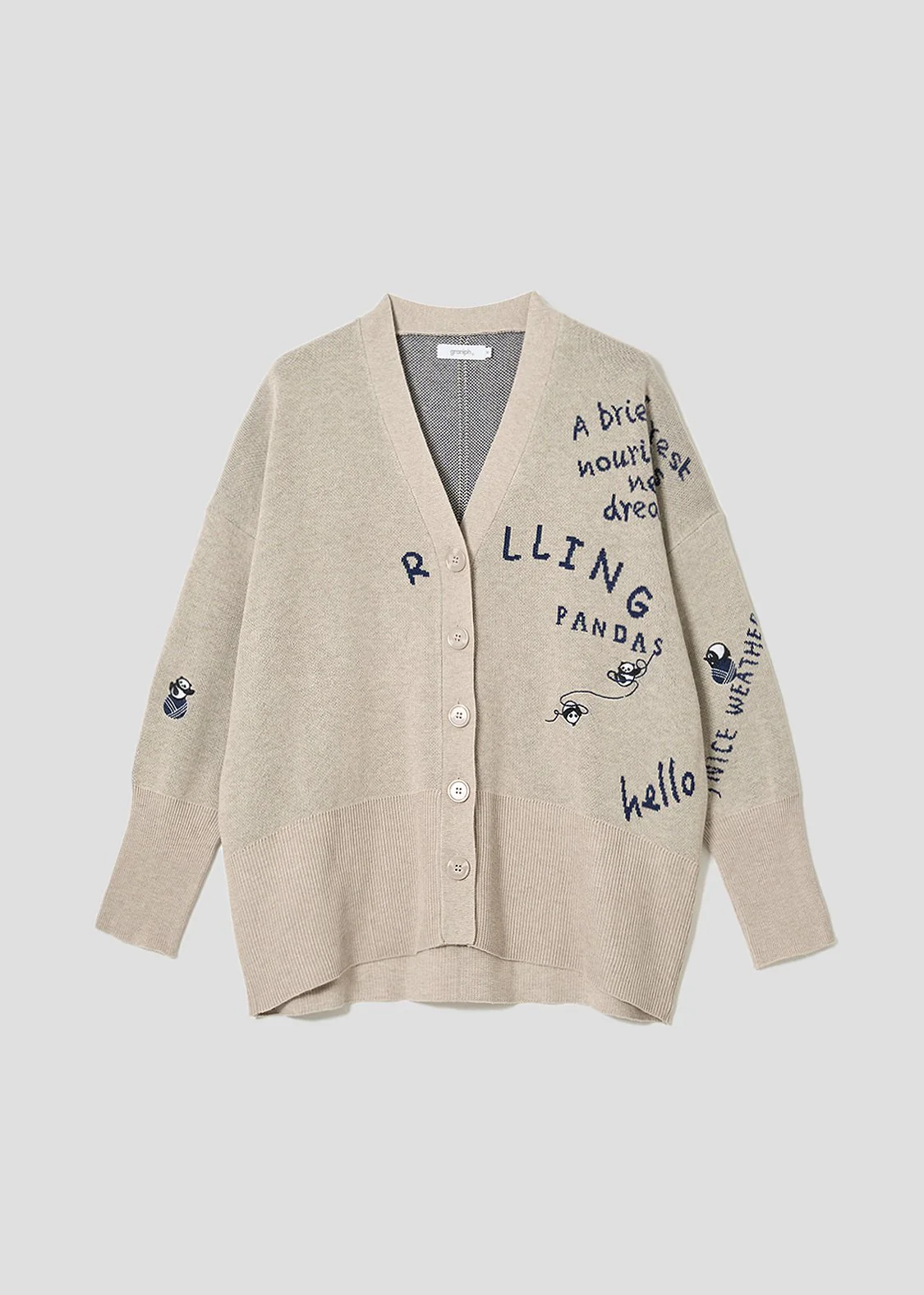 Rolling Pandas Kate | V-Neck Knit Cardigan