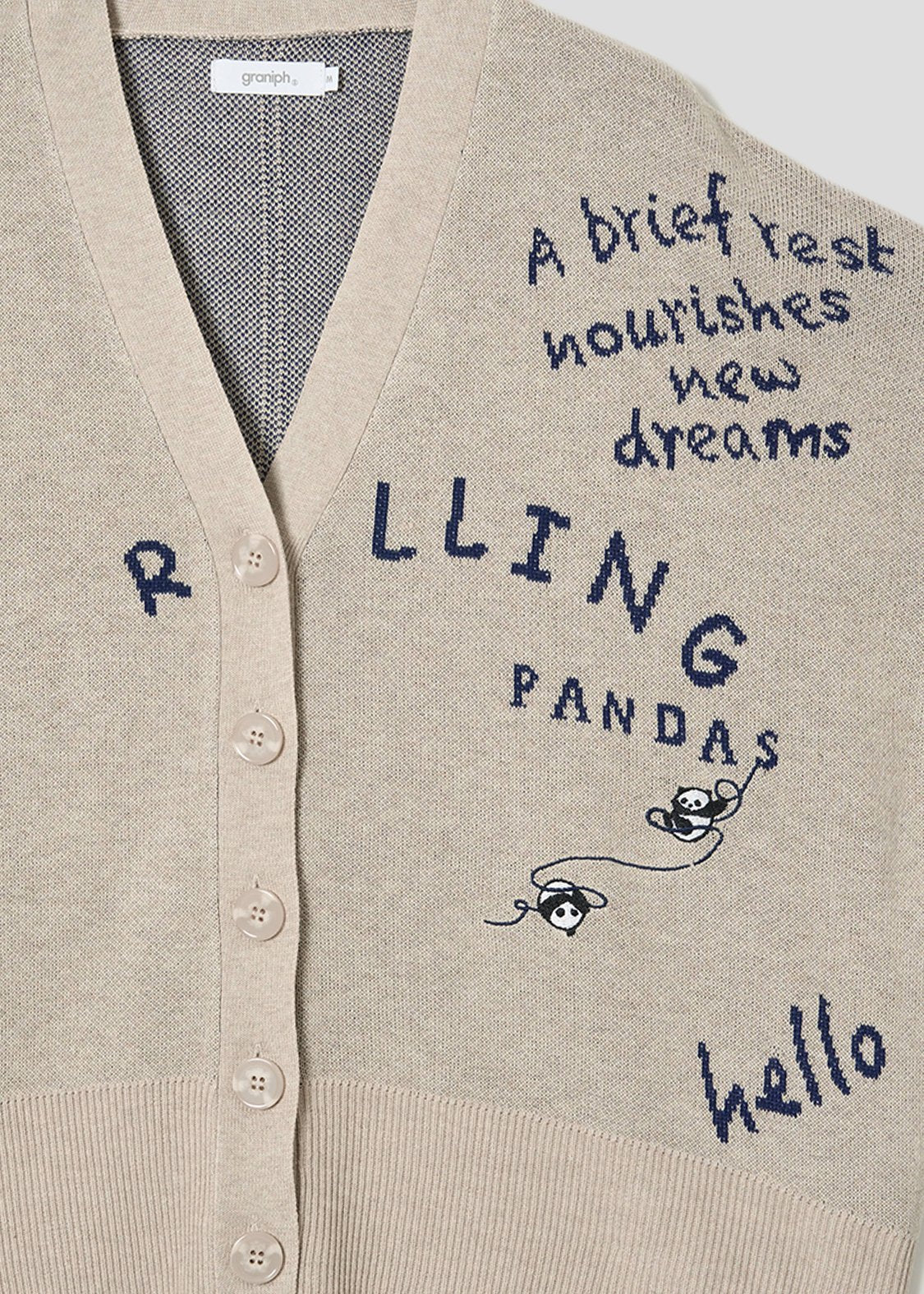 Rolling Pandas Kate | V-Neck Knit Cardigan - Image 3