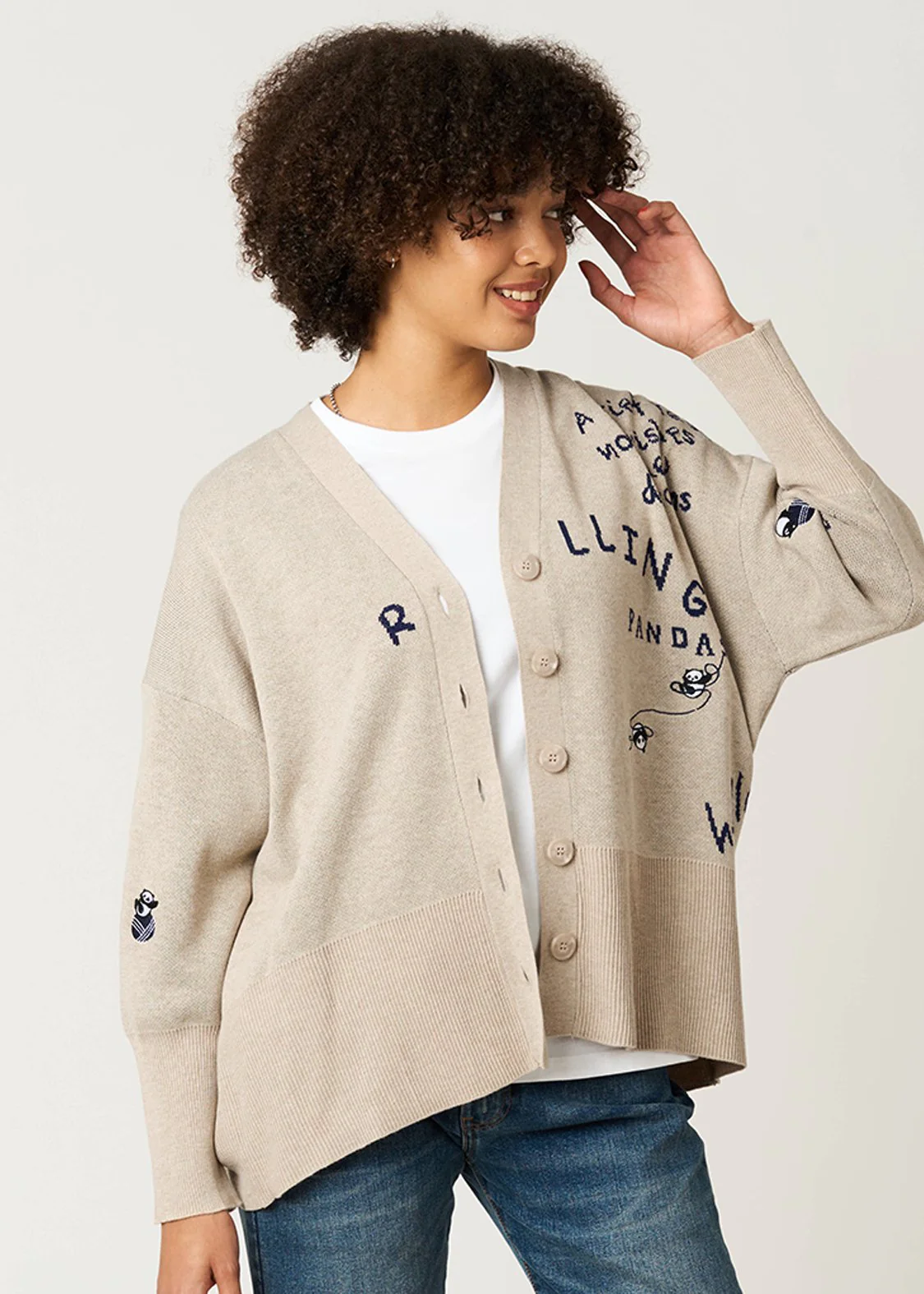 Rolling Pandas Kate | V-Neck Knit Cardigan - Image 9