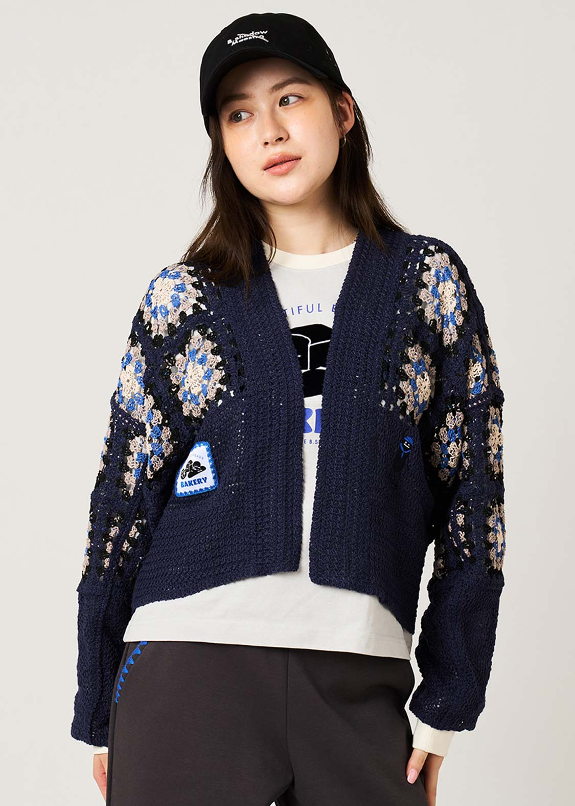 Beautiful Shadow Bakery | Crochet Short Knit Cardigan - Image 9