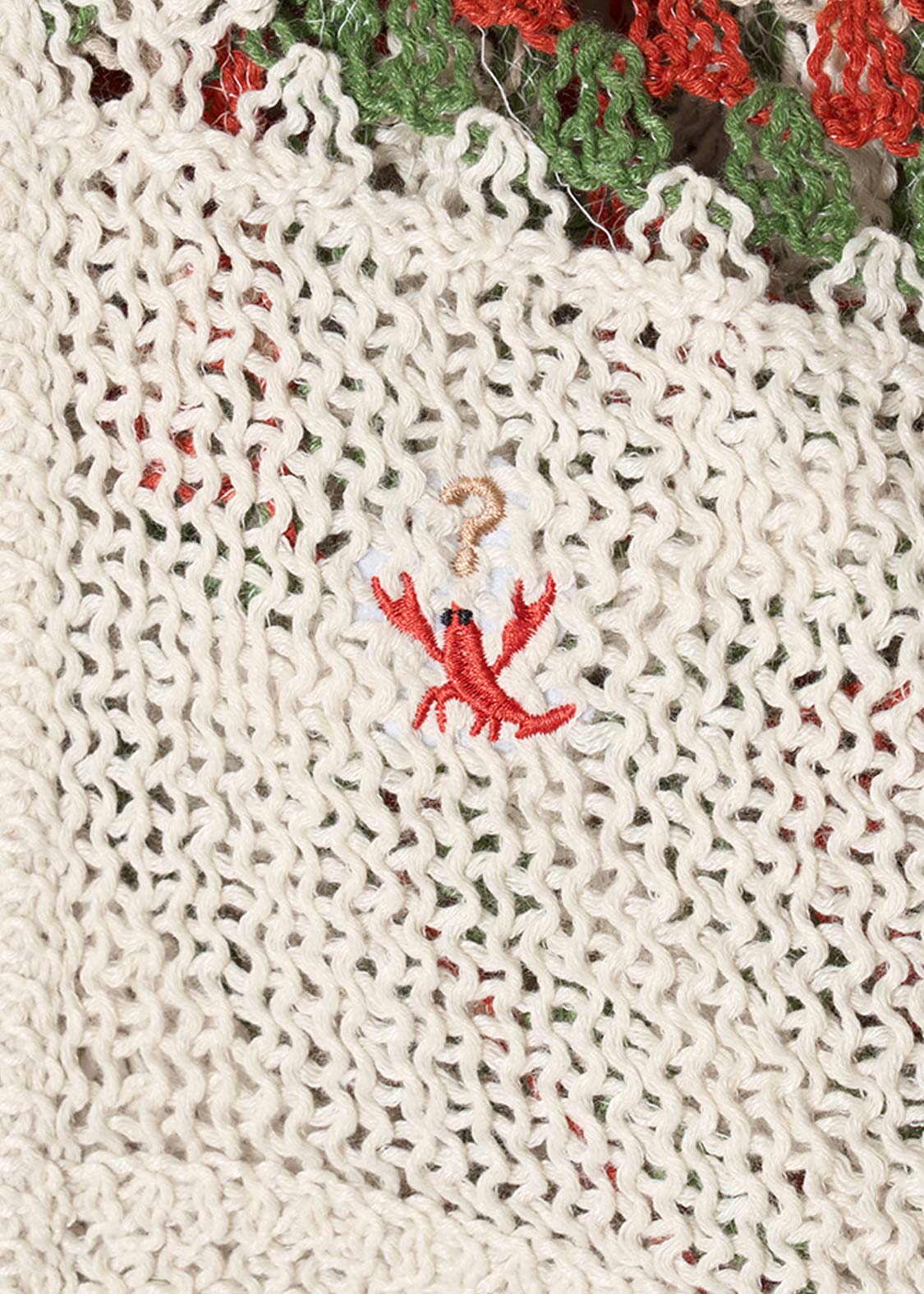 Ikaku Bikkuri Hatena | Crochet Short Knit Cardigan - Image 4