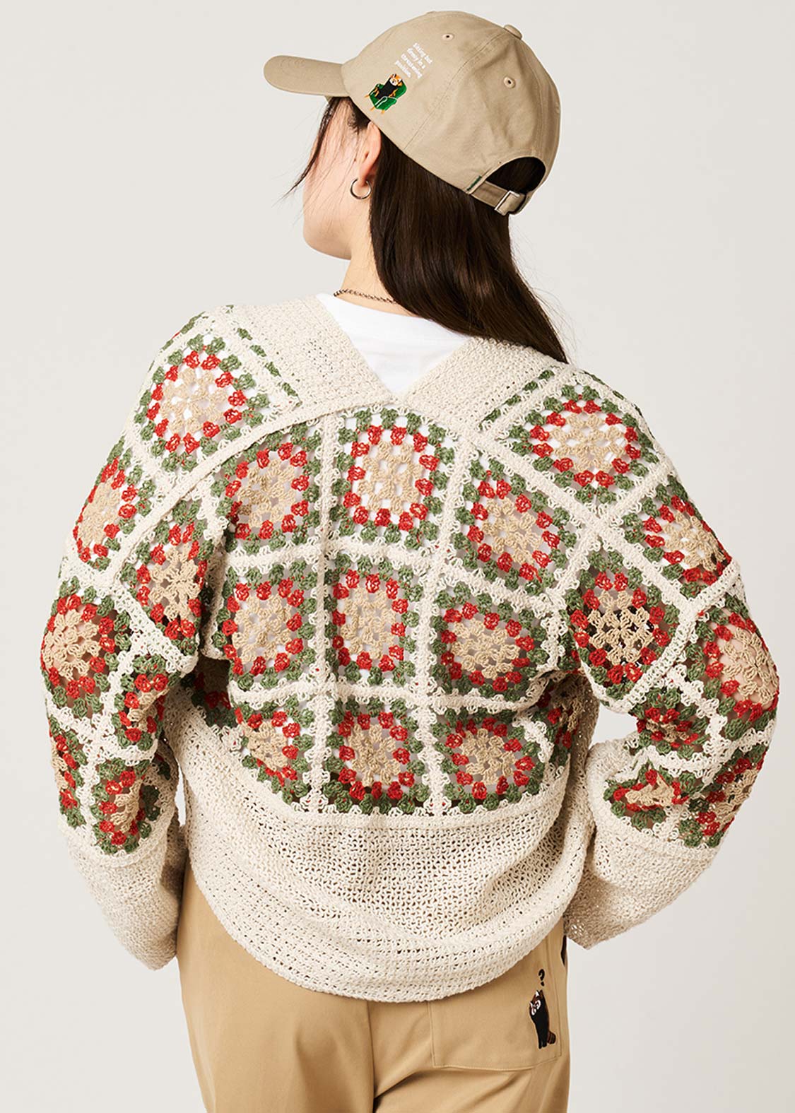 Ikaku Bikkuri Hatena | Crochet Short Knit Cardigan - Image 7