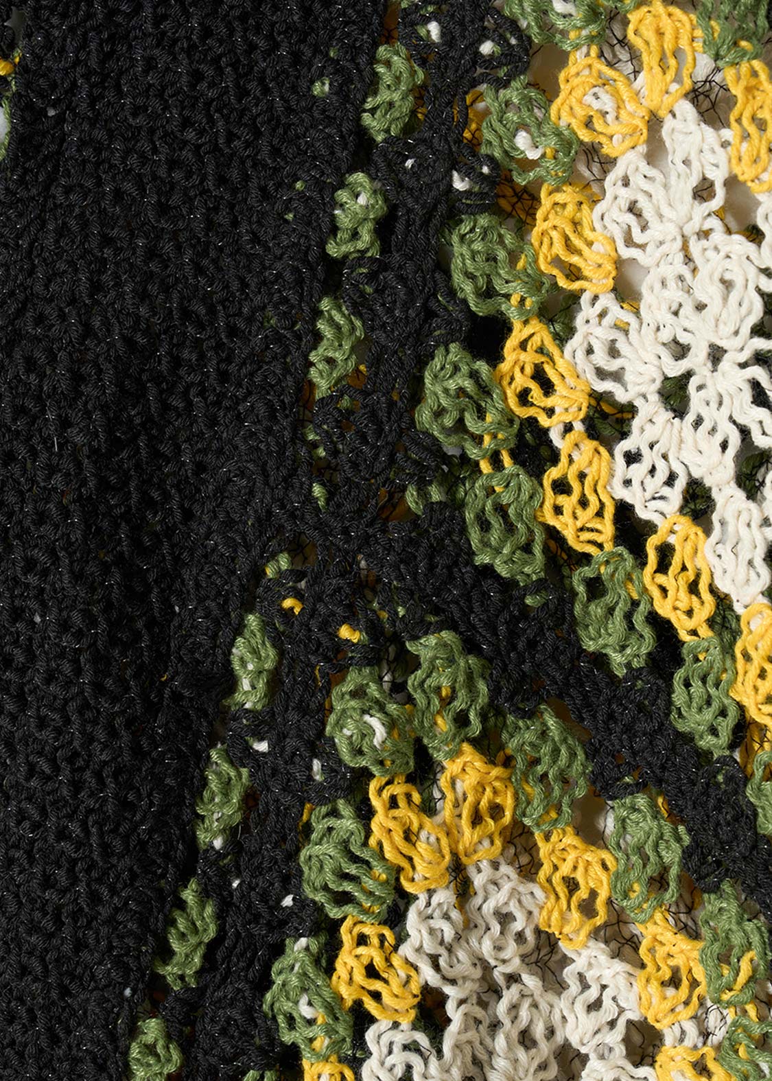 Rolling Pandas Painting | Crochet Short Knit Cardigan - Image 5