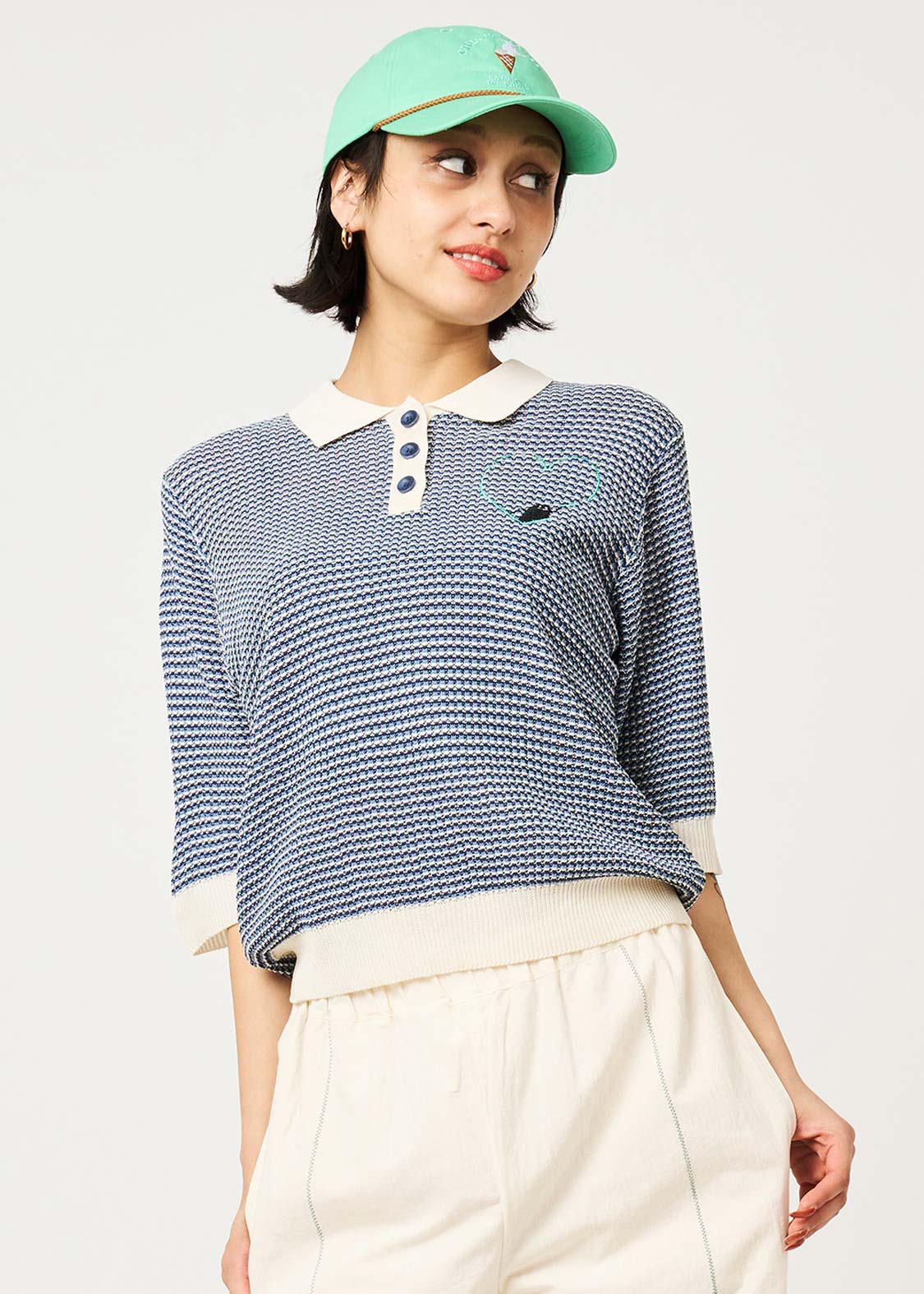 Magic Paint Beautiful Shadow | Knit Polo Shirt - Image 6