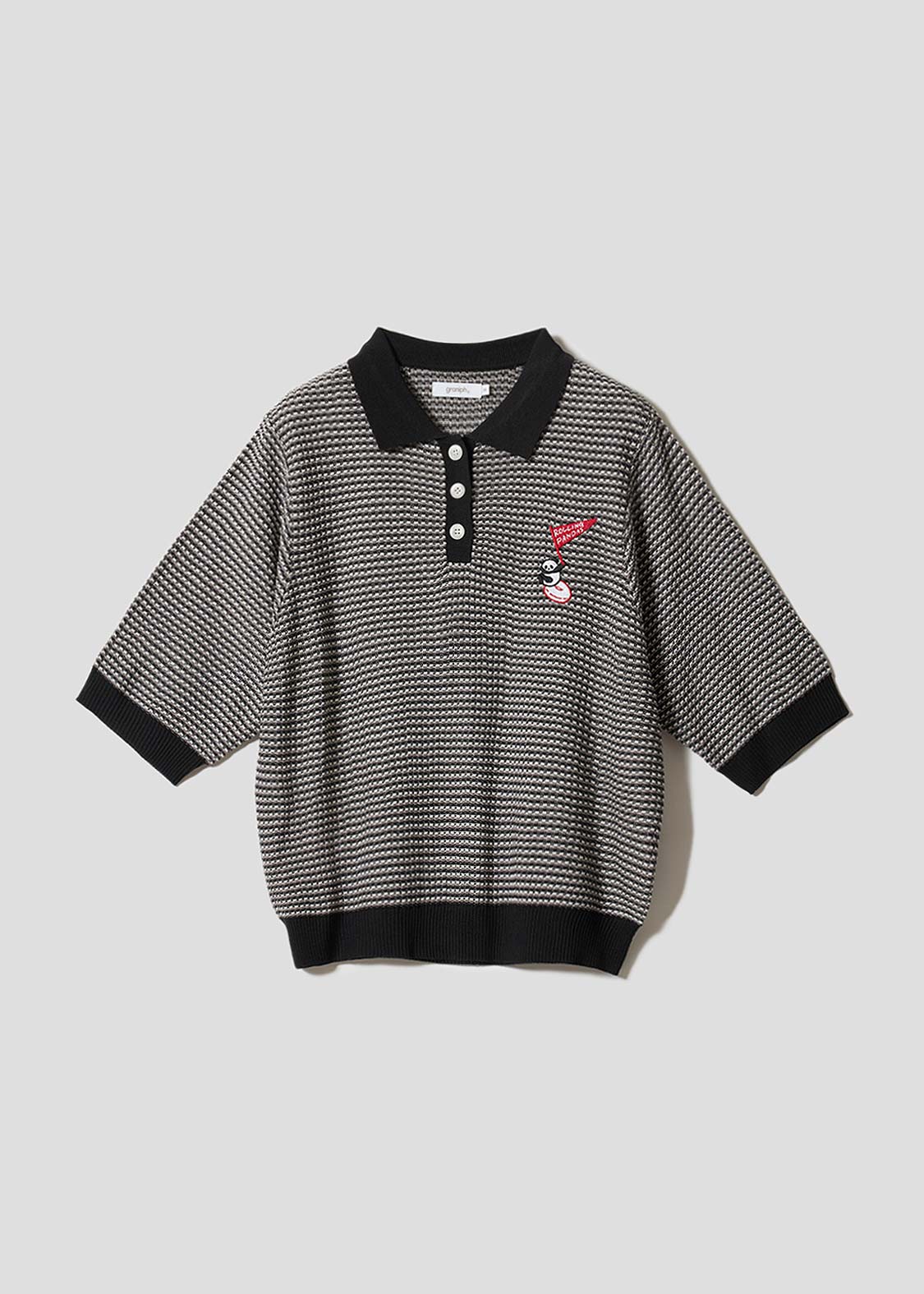 Rolling Panda'S Donuts | Knit Polo Shirt