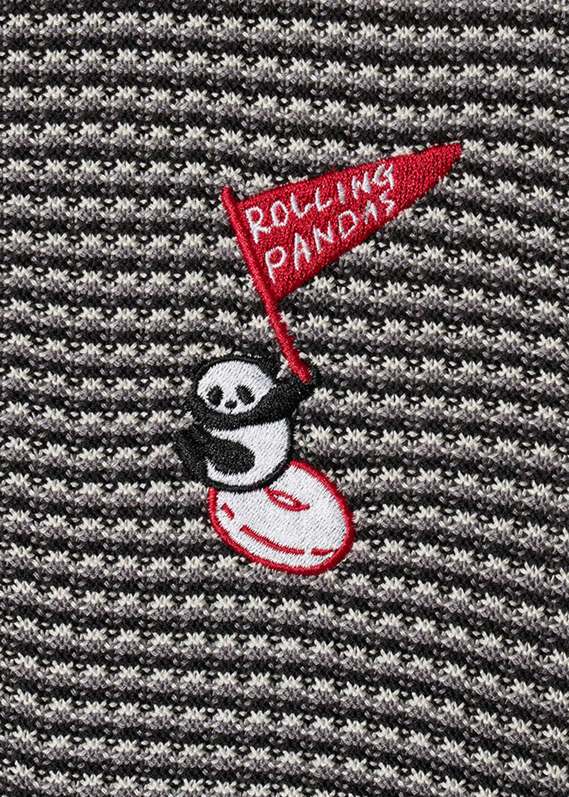 Rolling Panda'S Donuts | Knit Polo Shirt - Image 3