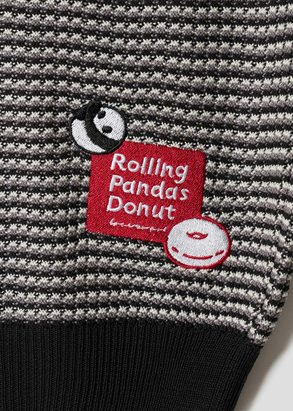 Rolling Panda'S Donuts | Knit Polo Shirt - Image 4