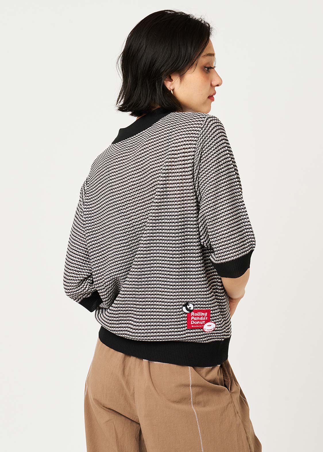 Rolling Panda'S Donuts | Knit Polo Shirt - Image 7