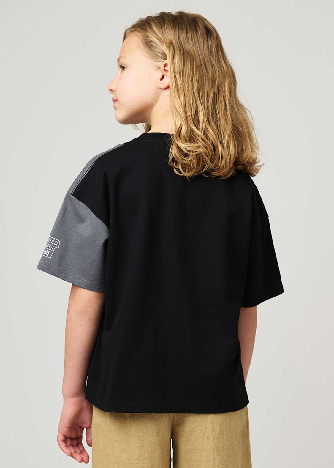 Beautiful Shadow March | My Home Switching Big Silhouette Kids T-Shirt - Image 9