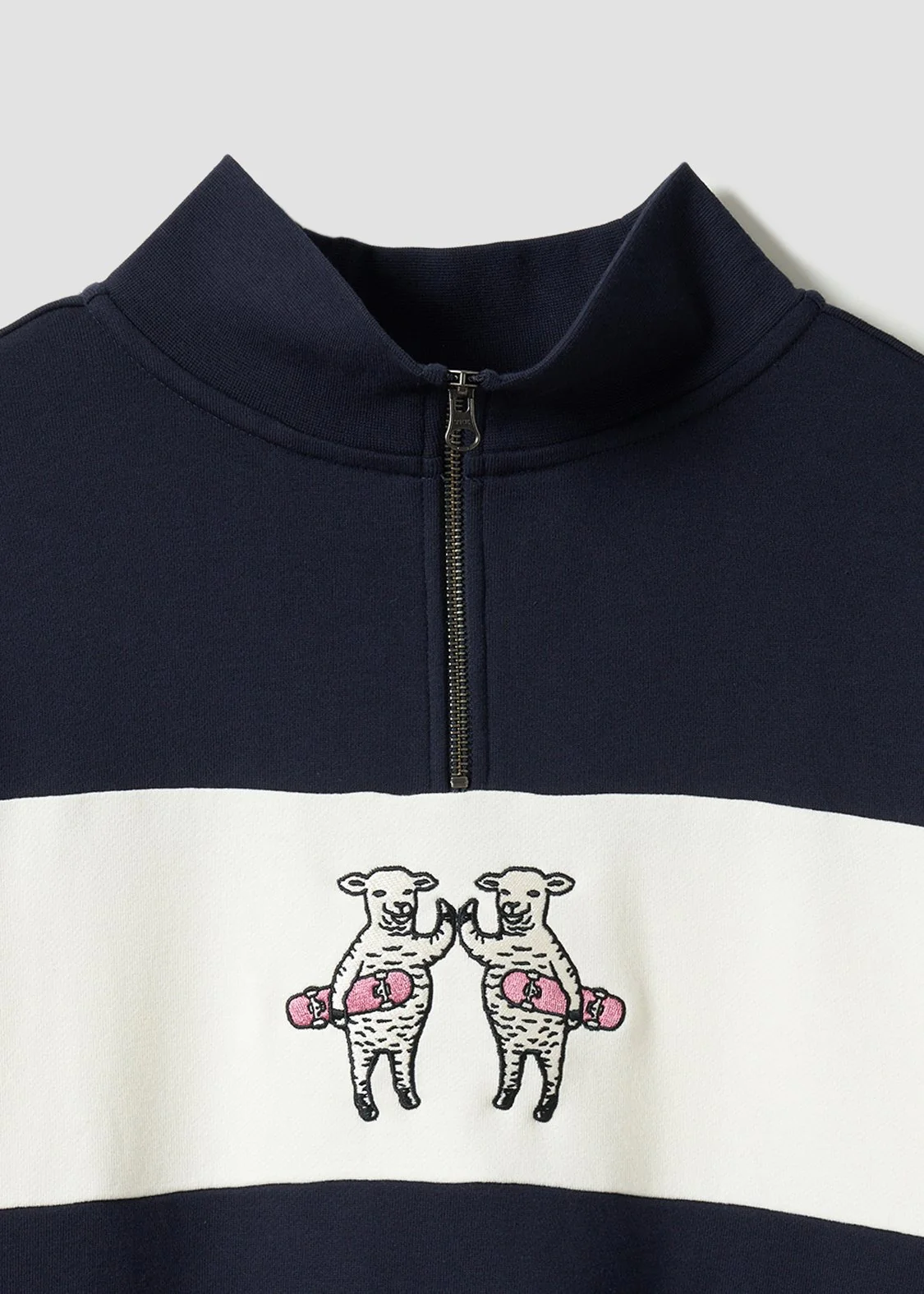 Half Zip Sweat One-Piece (Lamb Chop Skate) - Image 3