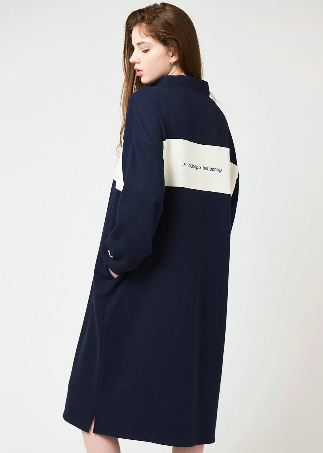 Half Zip Sweat One-Piece (Lamb Chop Skate) - Image 7