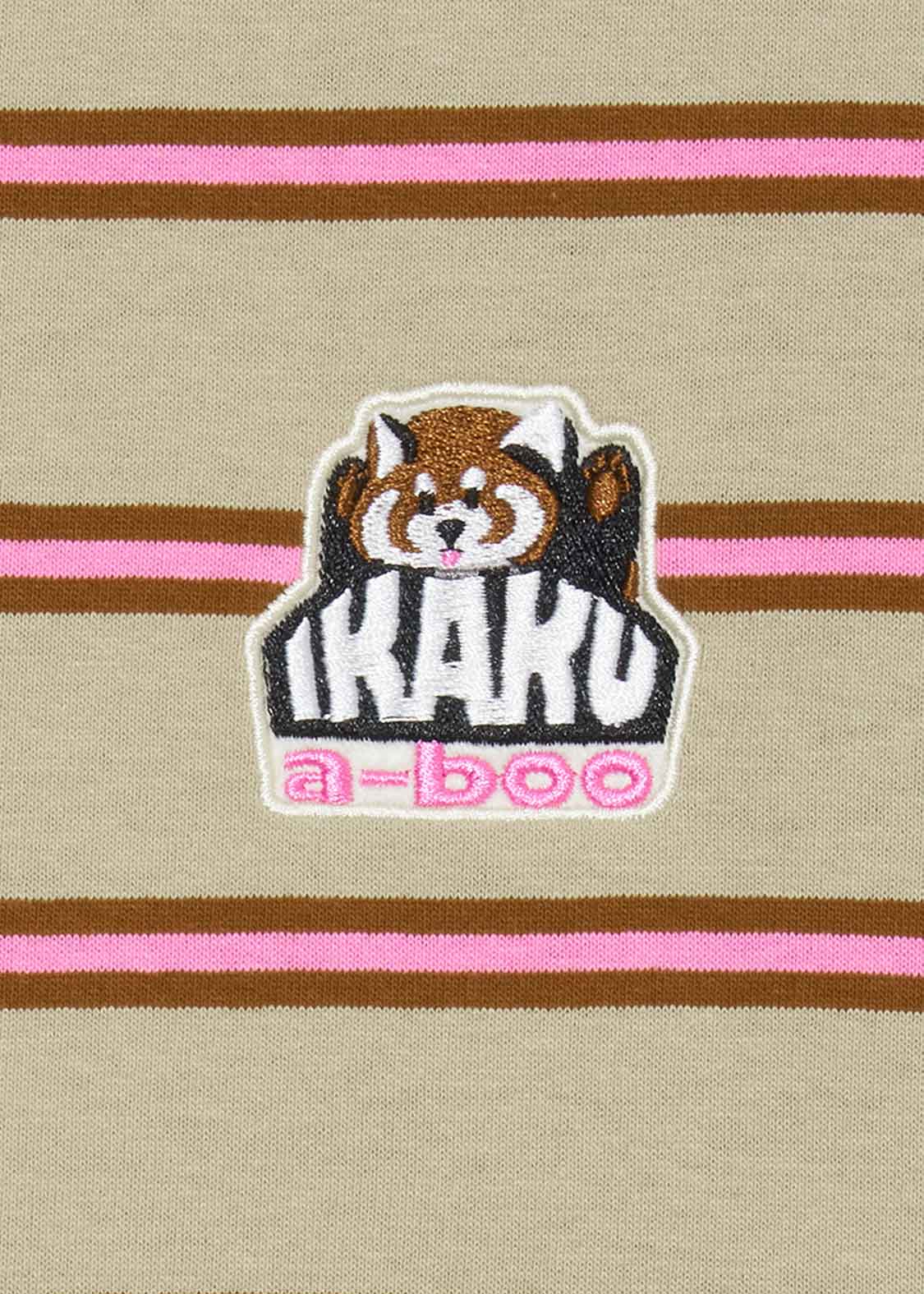 Border Short Sleeve One-Piece (Ikaku a-boo) - Image 5