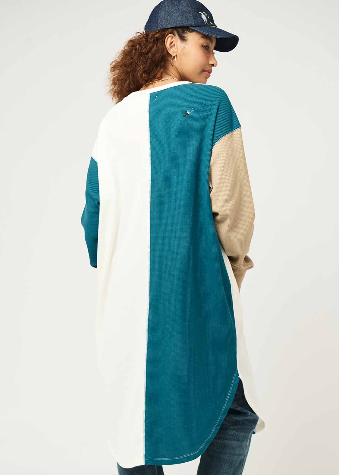 Waffle Long Sleeve One-Piece (Lamb Chop painting) - Image 8