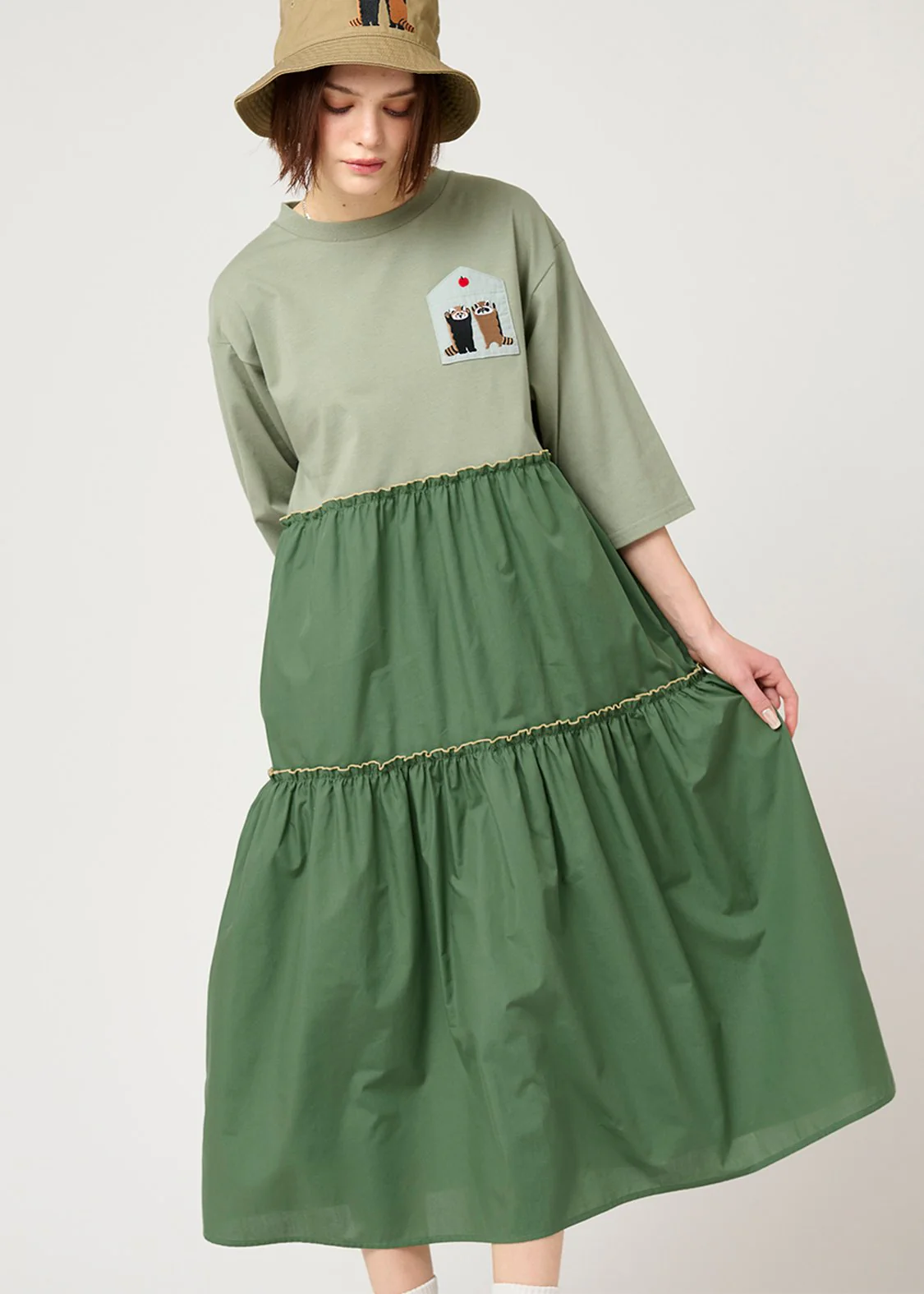 Docking Tiered Middle Sleeve One-Piece (Ikaku Niterune) - Image 7