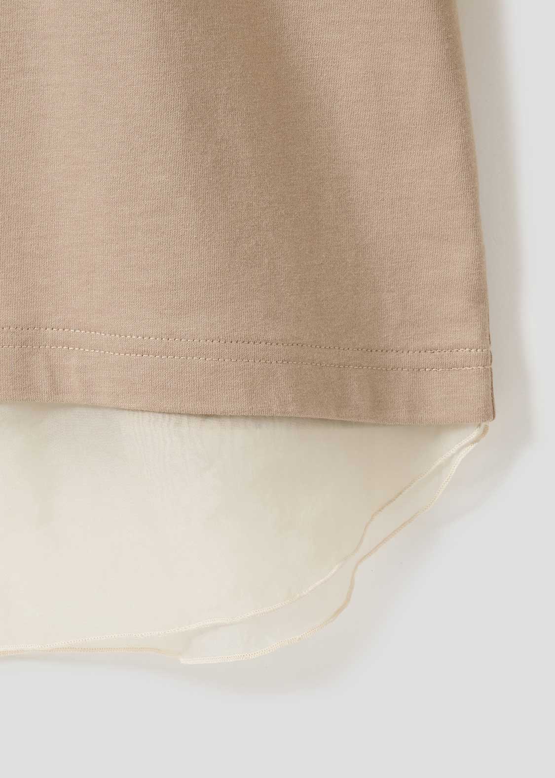 Sheer layered Style Short Sleeve Tunic (Ikaku Niterune) - Image 6