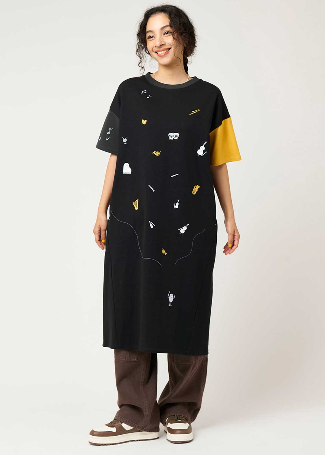 Crazy Pattern Half Sleeve Tee One-Piece (Beautiful Shadow Orchestra) - Image 10