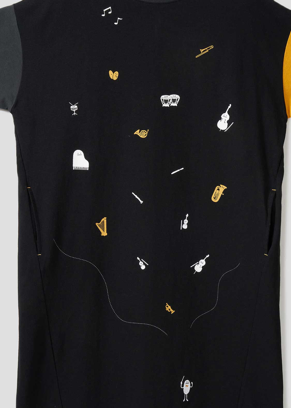 Crazy Pattern Half Sleeve Tee One-Piece (Beautiful Shadow Orchestra) - Image 4