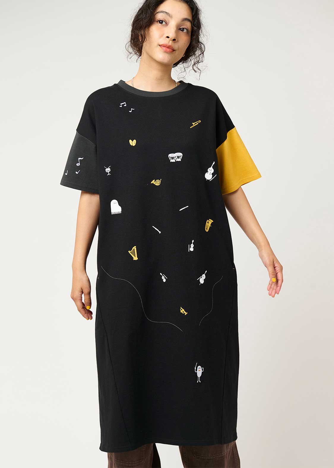 Crazy Pattern Half Sleeve Tee One-Piece (Beautiful Shadow Orchestra) - Image 7