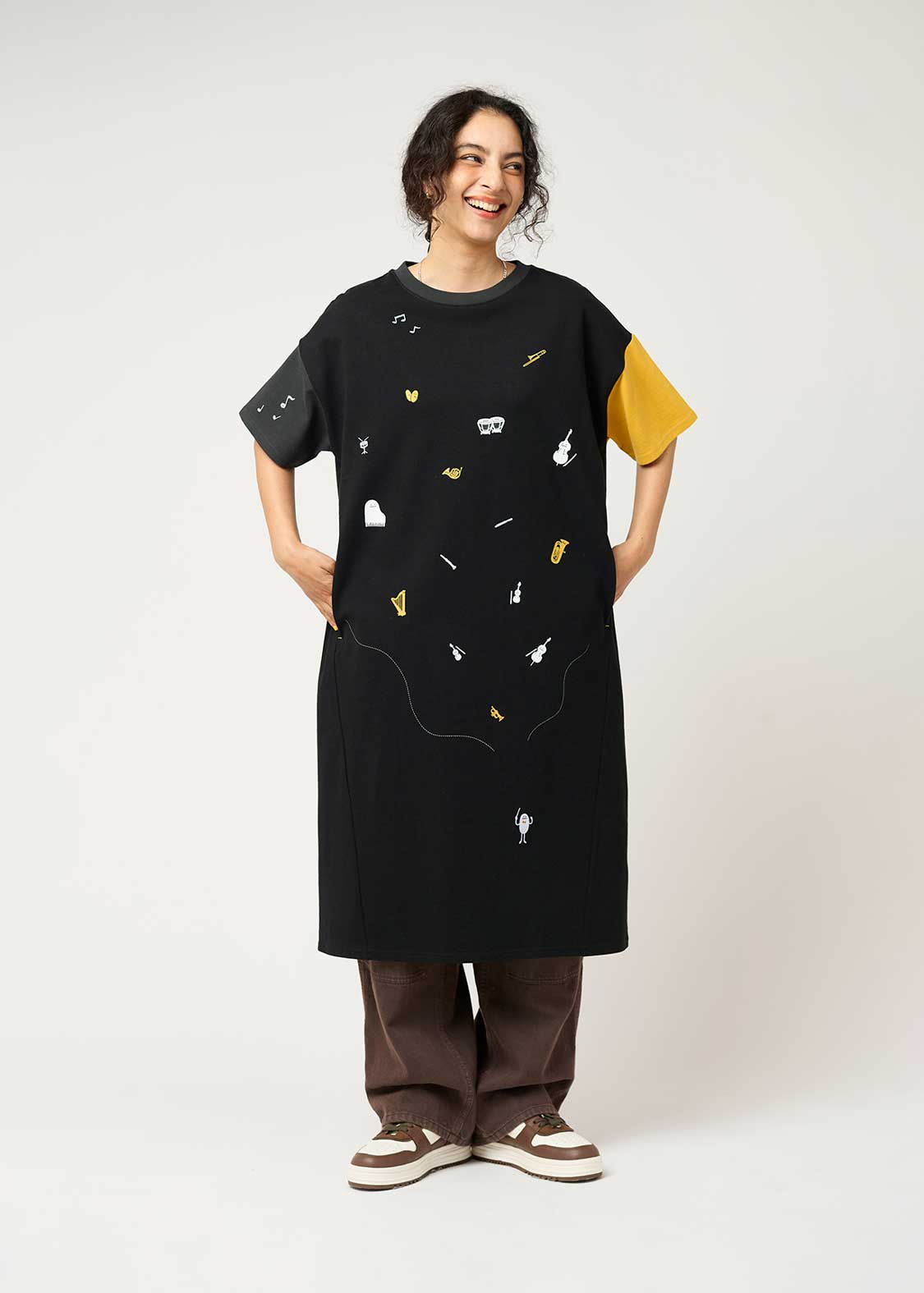 Crazy Pattern Half Sleeve Tee One-Piece (Beautiful Shadow Orchestra) - Image 9