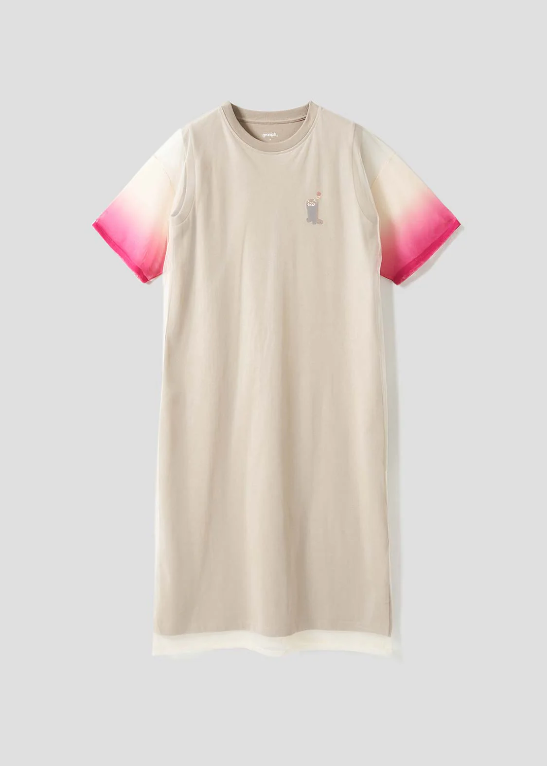 Sheer Layered Short Sleeve One-Piece (Ikaku Yummy Dance)
