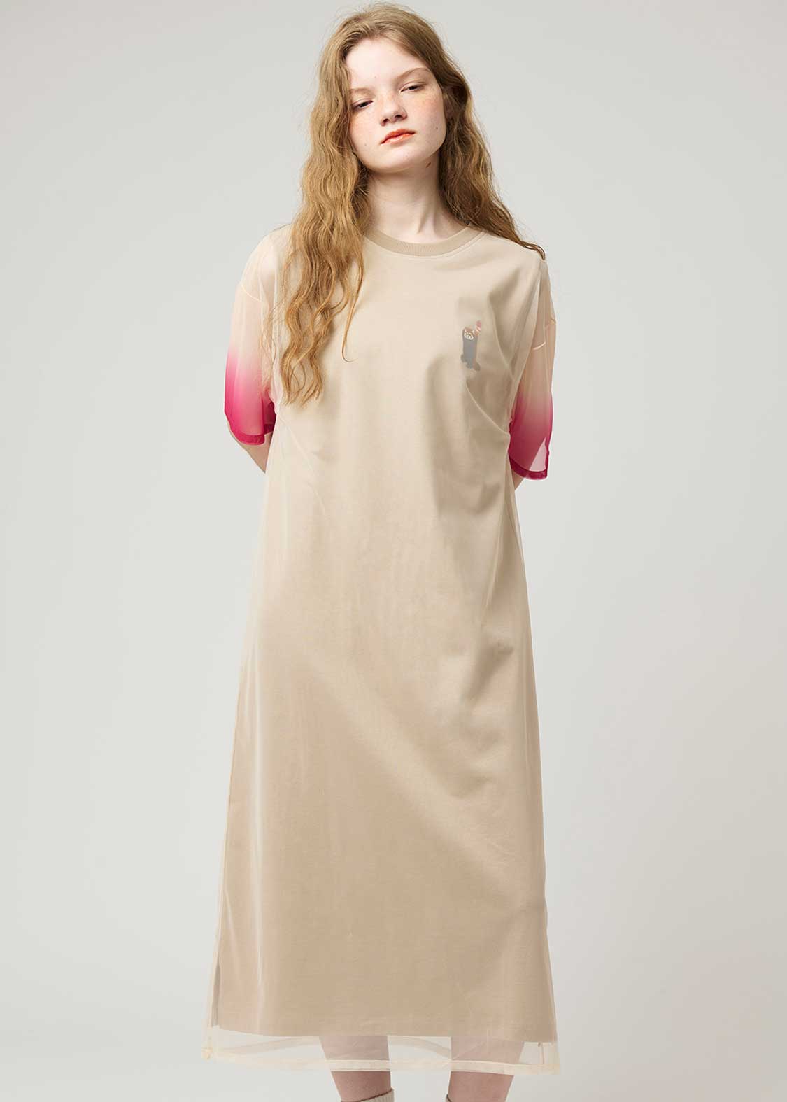 Sheer Layered Short Sleeve One-Piece (Ikaku Yummy Dance) - Image 7