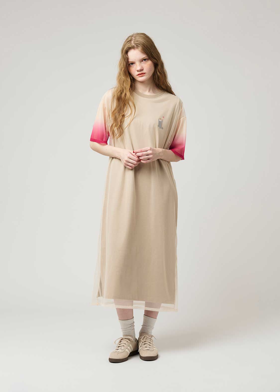 Sheer Layered Short Sleeve One-Piece (Ikaku Yummy Dance) - Image 9
