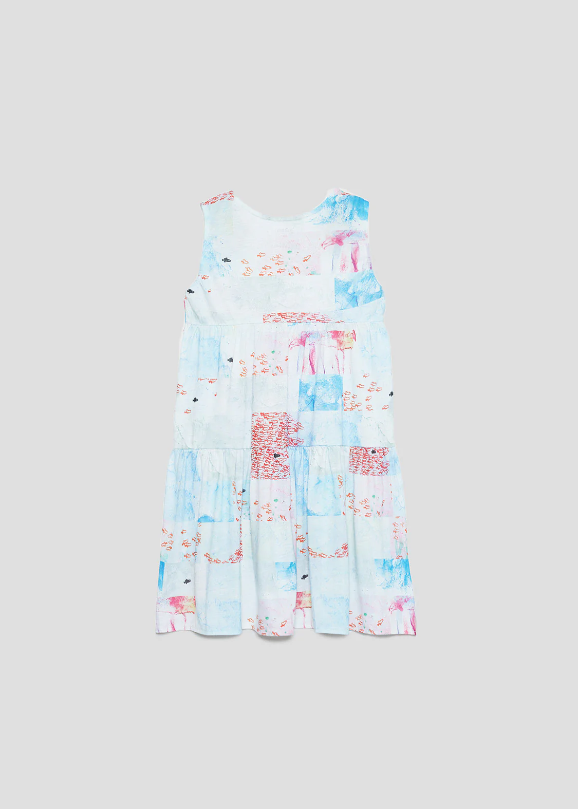 Leo Lionni Tiered Sleeveless One-Piece (Leo Lionni_Swimmy Border) - Image 3