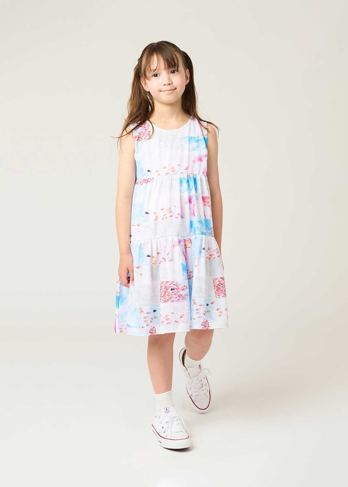 Leo Lionni Tiered Sleeveless One-Piece (Leo Lionni_Swimmy Border) - Image 9