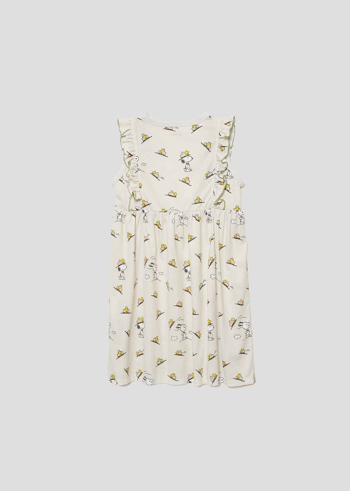 Peanuts Sleeveless Frill A line One-Piece  (Peanuts_Hat Pattern) - Kids - Image 3