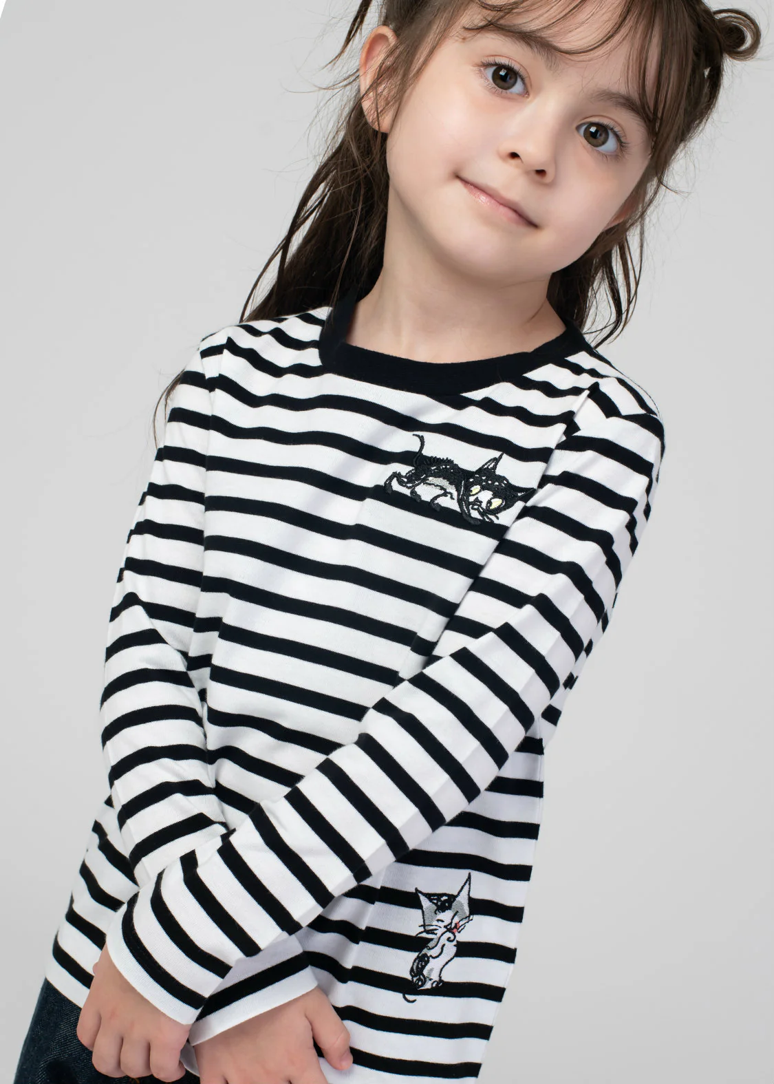 Hans Fischer Long Sleeve Tee (Hans Fischer_Family Stripes) - kids - Image 7