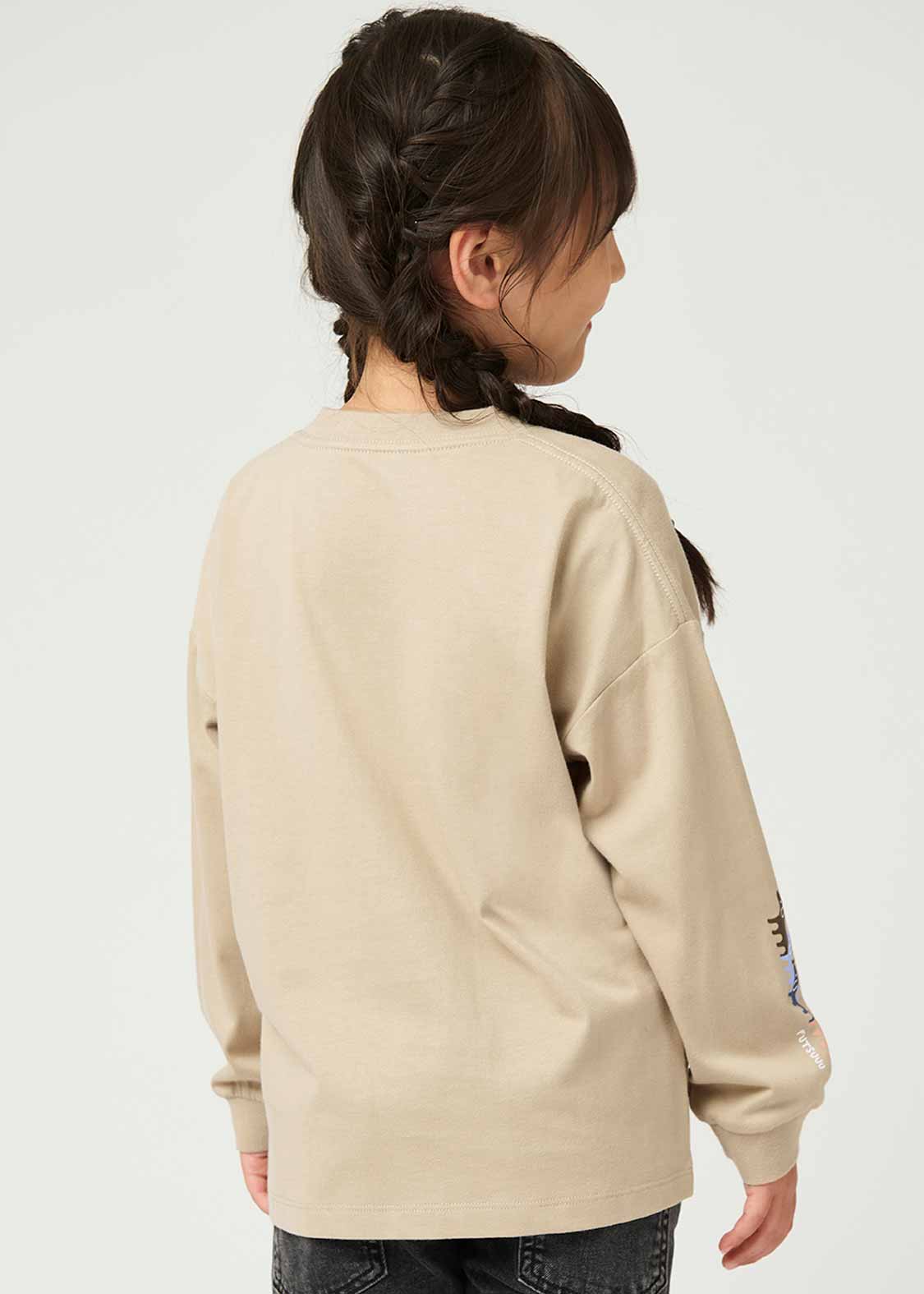 Rib Cuffs Big Long Sleeve Tee (Nagasugiru Inu) - Kids - Image 10