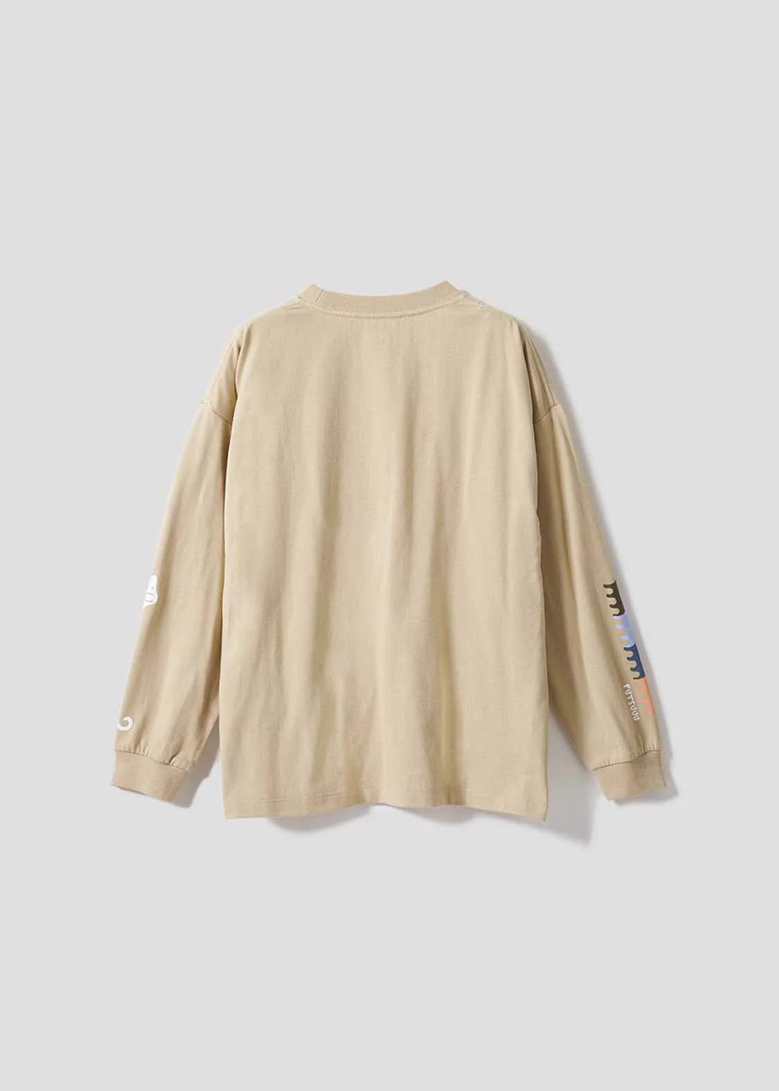 Rib Cuffs Big Long Sleeve Tee (Nagasugiru Inu) - Kids - Image 3