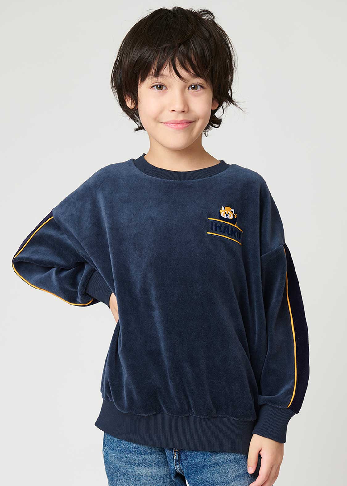 Velour Big Long Sleeve Sweat (Ikaku) - Kids - Image 8