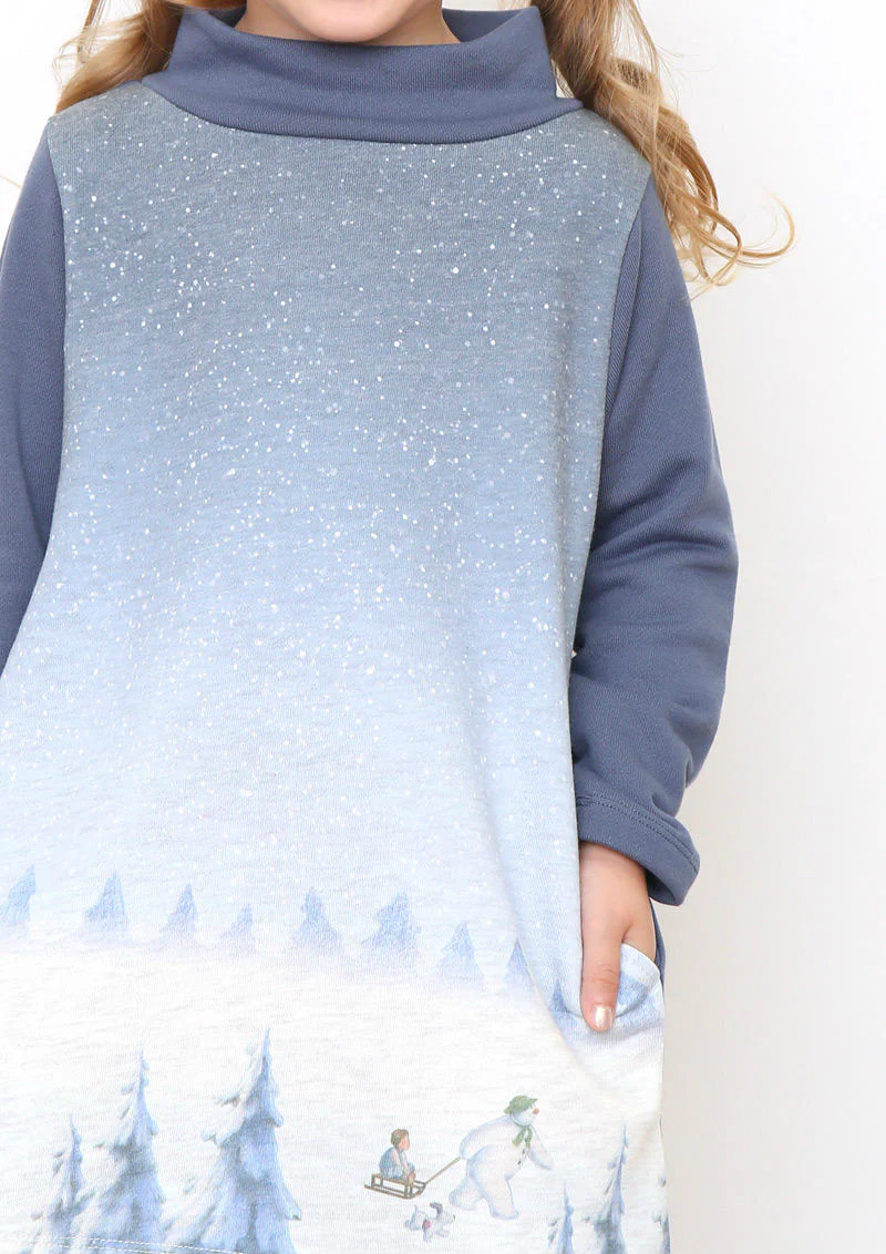 The Snowman Short Long Sleeve Sweat One-Piece (The Snowman_Snow Forest) - Image 4