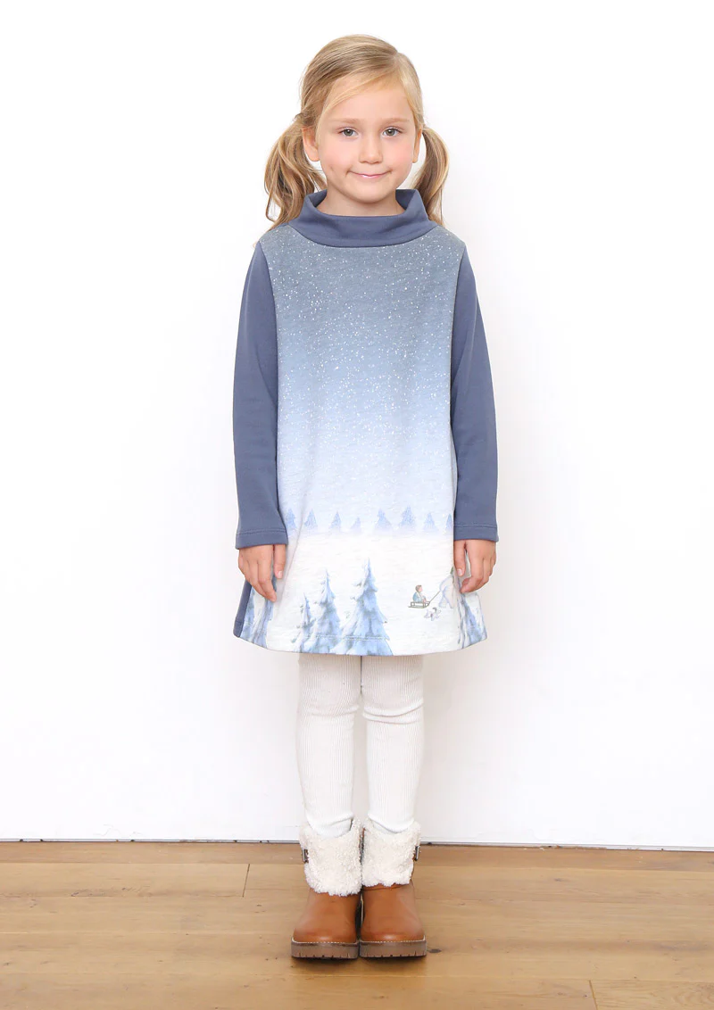 The Snowman Short Long Sleeve Sweat One-Piece (The Snowman_Snow Forest) - Image 9
