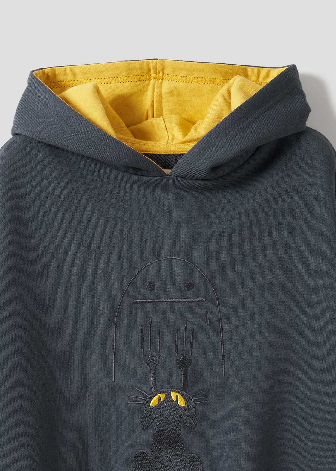 Big Silhouette Long Sleeve Parka (Nekokaburi Beautiful Shadow) - Kids - Image 4