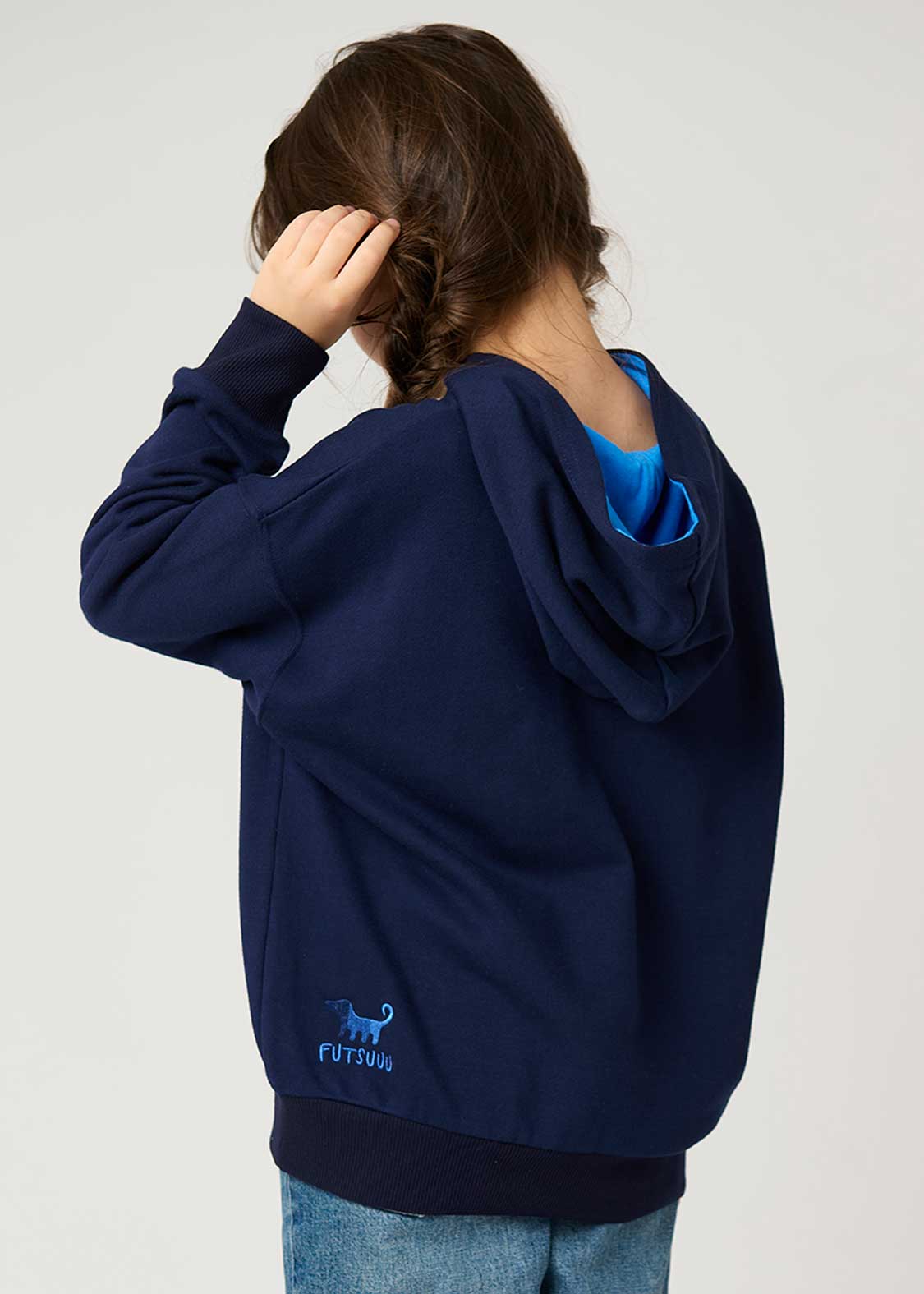 Big Silhouette Long Sleeve Parka (Nagasugiru Inu) - Kids - Image 10